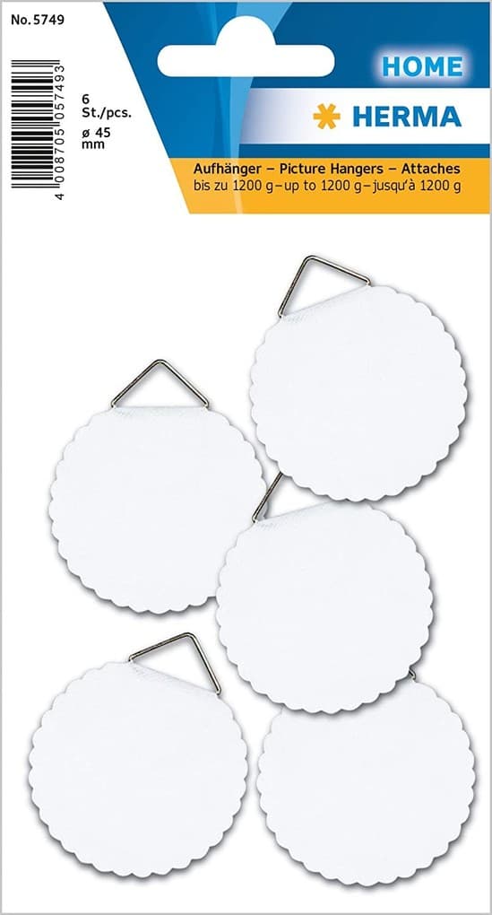 Herma Aufhänger zum kleben 45mm 6er Set