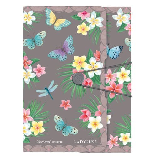 Herlitz Gummizugmappe PP A4 Ladylike Butterflies