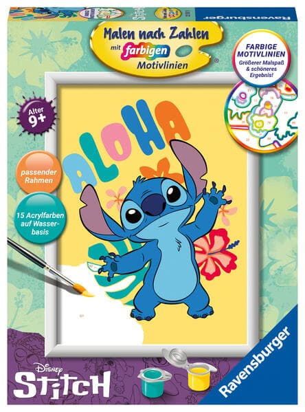 CreArt, Malen nach Zahlen Kinder - Disney Stitch