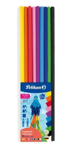 Pelikan Krepppapier 50x200cm Set in 10 Farben