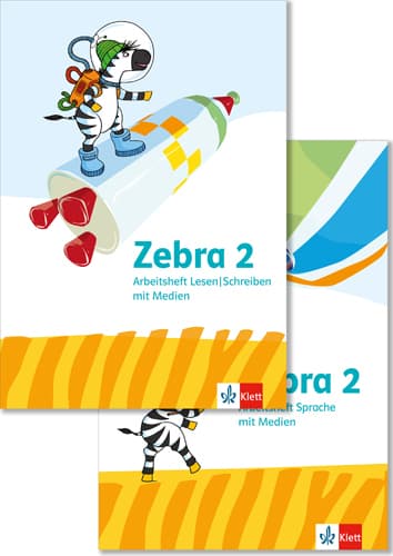 Zebra 2. Allgemeine Ausgabe. Paket: Arbeitsheft Sprache und Arbeitsheft Lesen/Schreiben Klasse 2