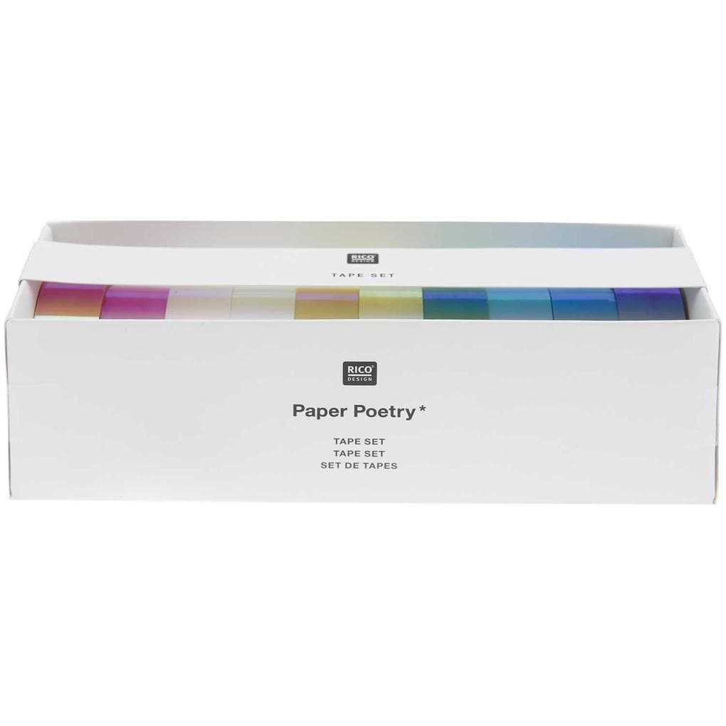 Tape Set Mirror Rainbow, 10 Stk., 1,5 cm x 5 m