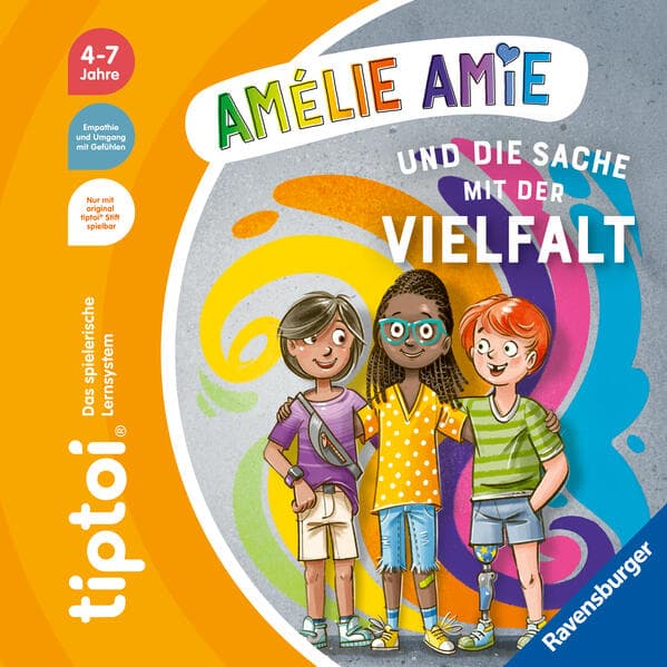 tiptoi® Bildergeschichten über den Umgang mit Gefühlen - Amélie Amie und die Sache mit der Vielfalt