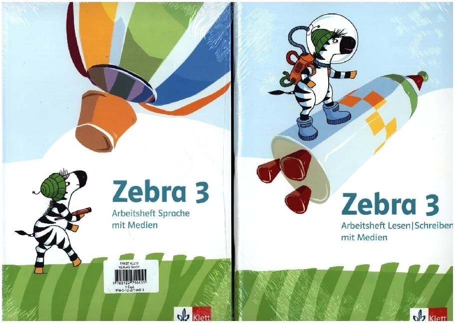 Zebra 3. Paket: Arbeitsheft Sprache, Arbeitsheft Lesen/Schreiben Klasse 3