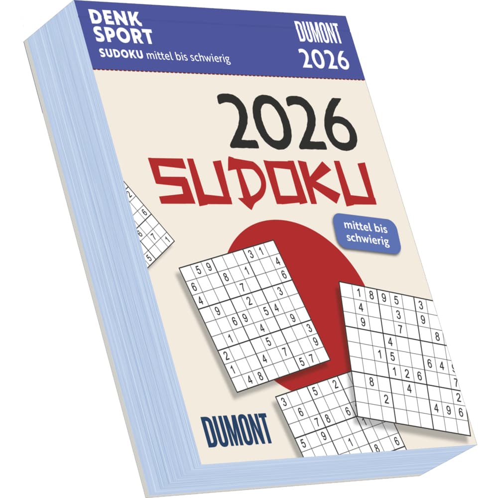 Sudoku 2026 - Tagesabreißkalender -11,8x15,9 - Rätselkalender - Knobelkalender
