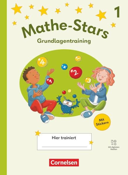 Mathe-Stars 1. Schuljahr - Grundlagentraining - Ausgabe 2025 - Übungsheft