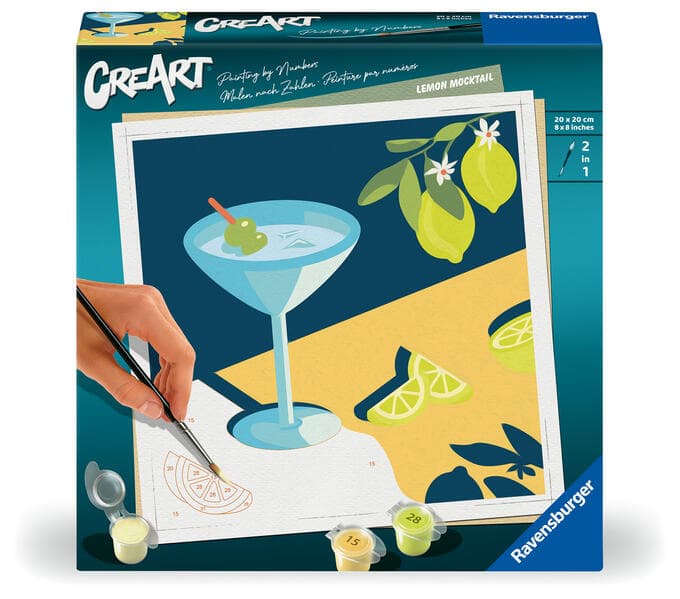 CreArt, Malen nach Zahlen Adults Trend - Lemon Mocktail
