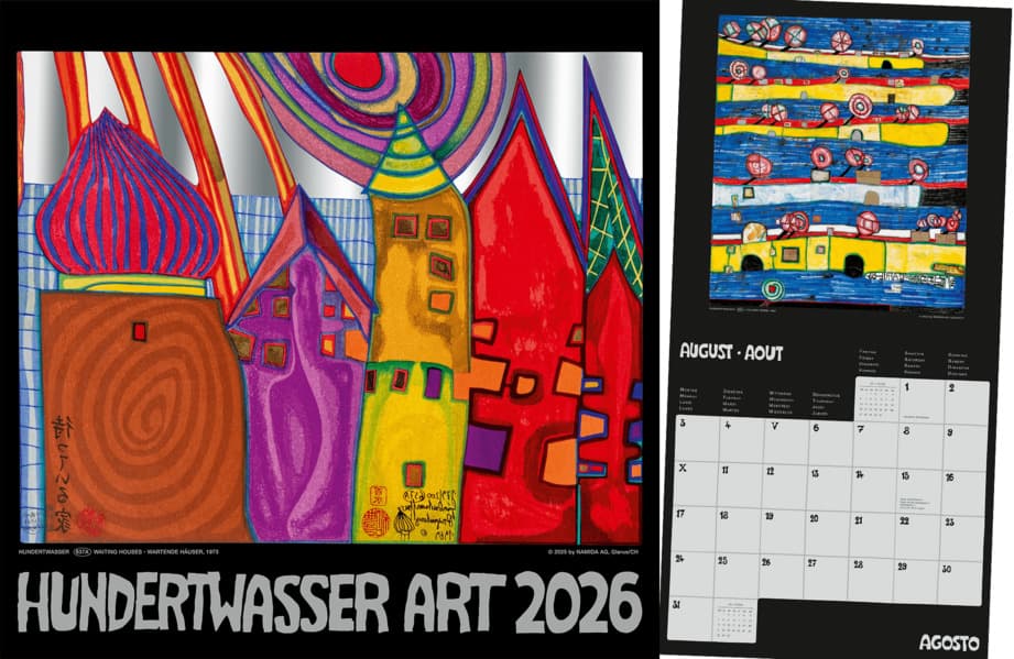 Hundertwasser Broschürenkalender Art 2026