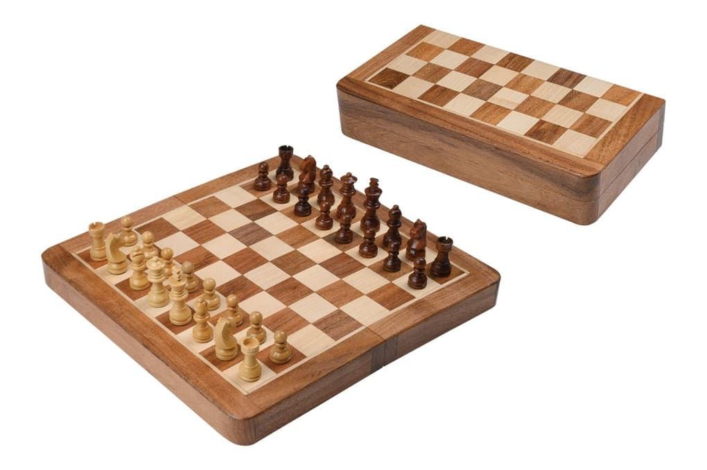 Philos 2743 - Schachkassette mit Schachfiguren, Feld 25 mm, KH 45 mm, magnetisch, Reise