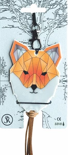 Softreflector ORIGAMI (Fuchs) Reflektor für Taschen und Kleidung