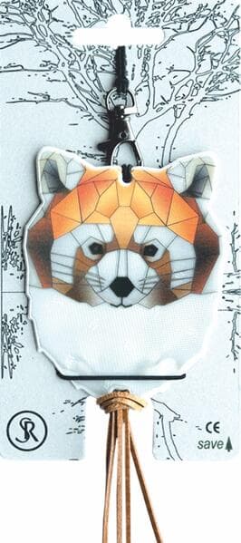 Softreflector ORIGAMI (Red Panda) Reflektor für Taschen und Kleidung