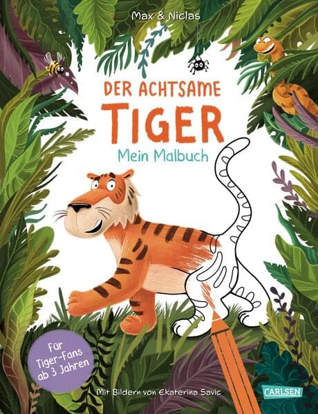 Der achtsame Tiger: Mein Malbuch