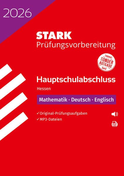 STARK Mathematik, Deutsch, Englisch - Hauptschulabschluss 2026 Hessen - Prüfungsvorbereitung