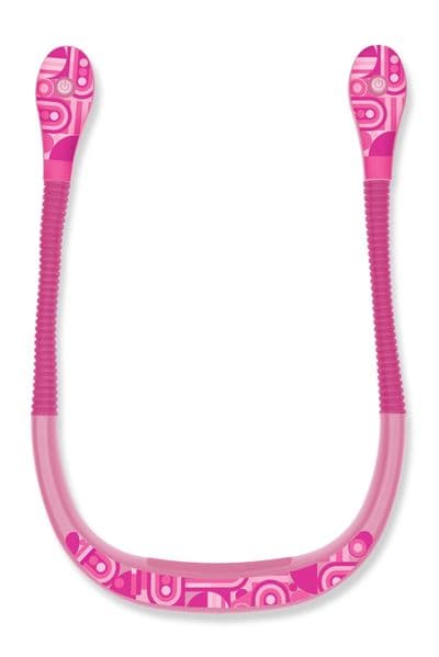 Neklite (Pink) Premium Duo-Leselicht zum Umhängen - wiederaufladbar - mit vielen Einstellungen