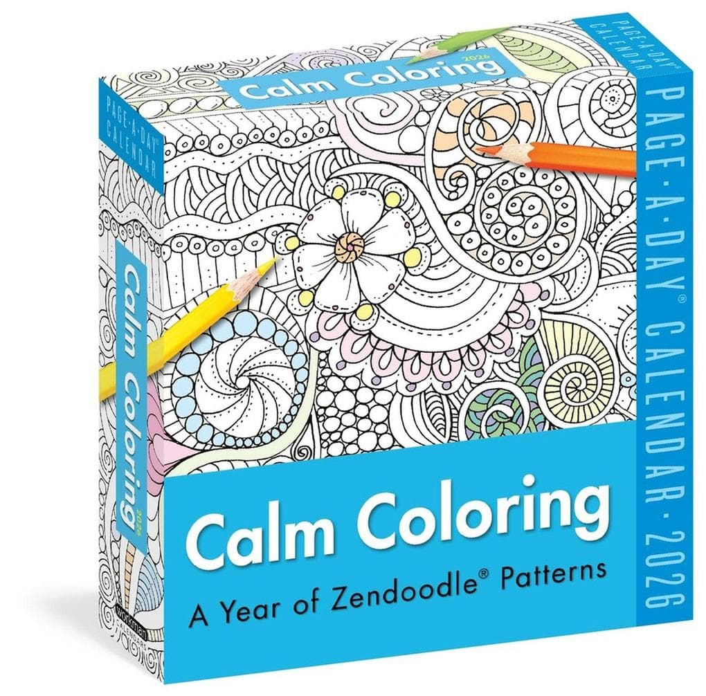 Calm Coloring Page-A-Day(r) Calendar 2026