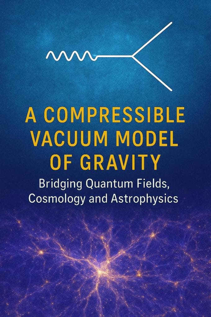 A Compressible Vacuum Model of Gravity - Bridging Quantum Fields, Cosmology and Astrophysics