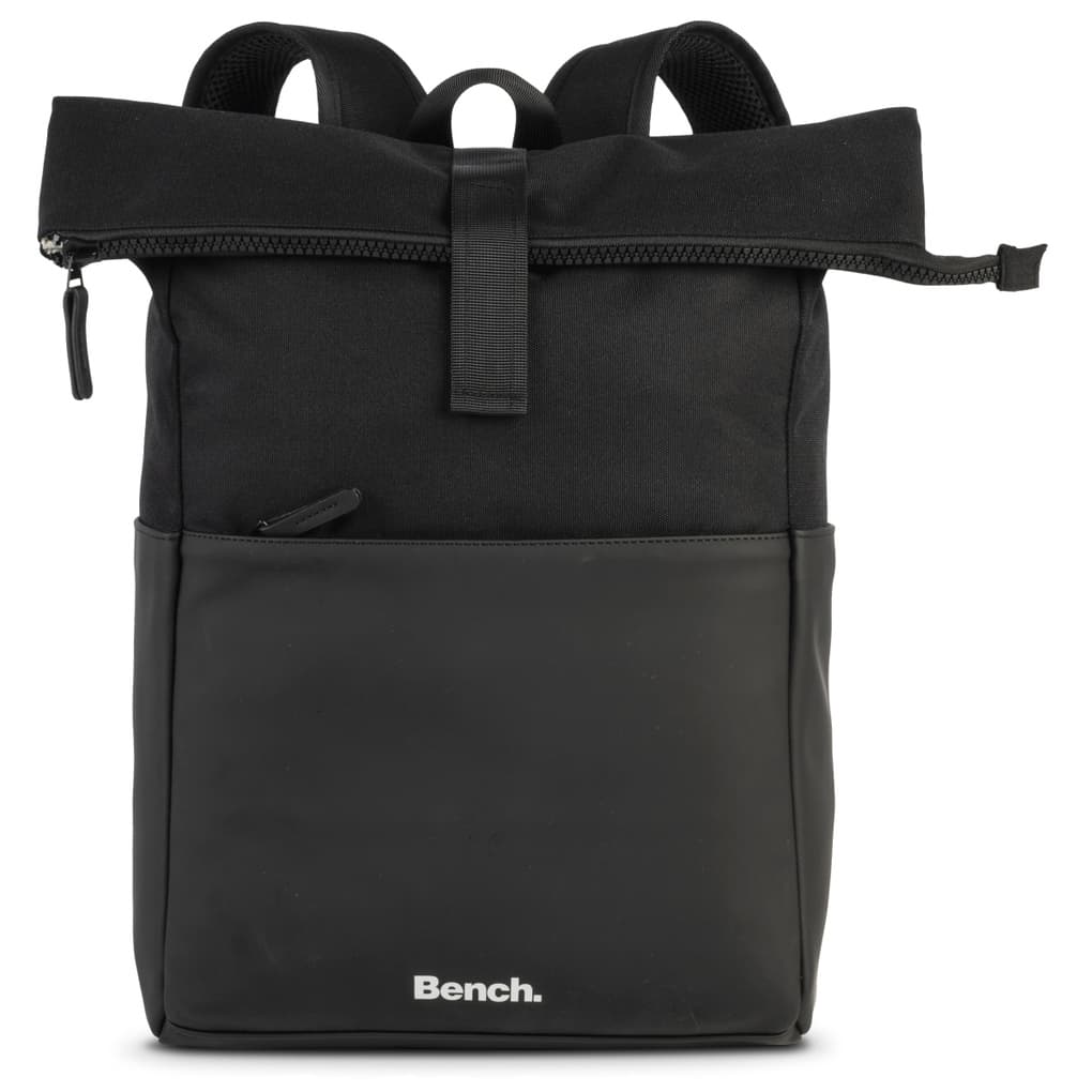 BENCH Rucksack Rolltop style, schwarz, bis zu 17 Liter