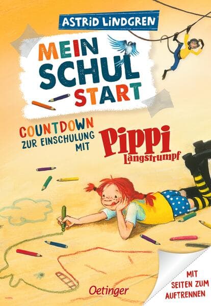 Mein Schulstart. Countdown zur Einschulung mit Pippi Langstrumpf