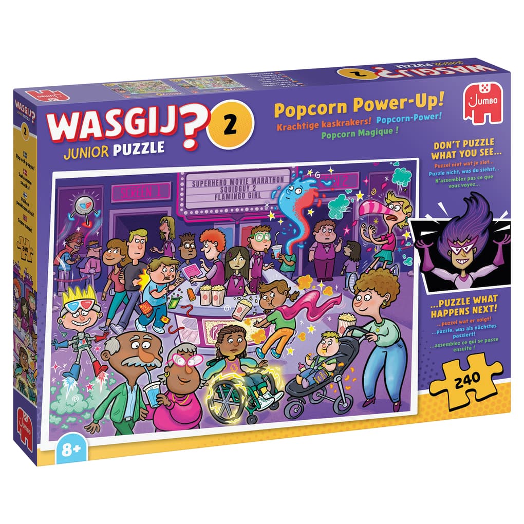 Jumbo Spiele - Wasgij Junior 2 - Popcorn-Power!, 240 Teile