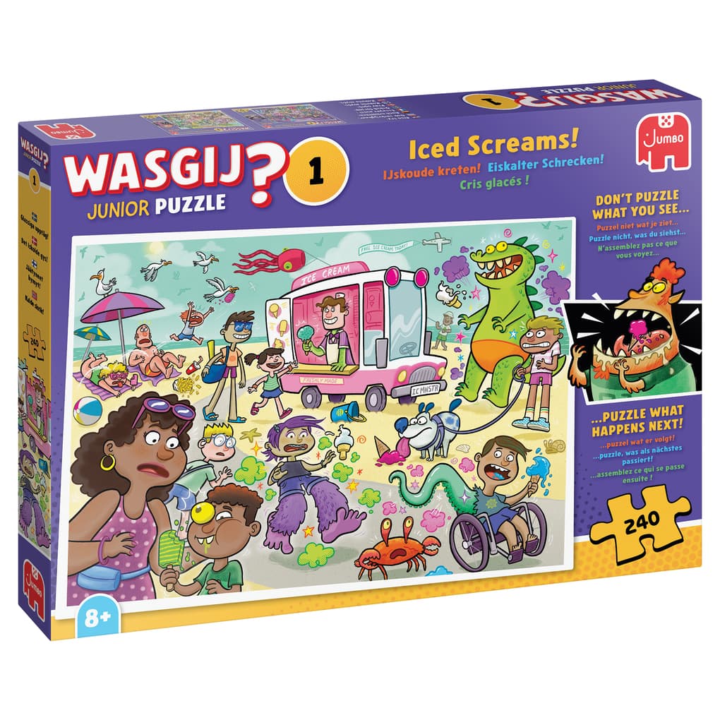 Jumbo Spiele - Wasgij Junior 1 - Eiskalter Schrecken!, 240 Teile