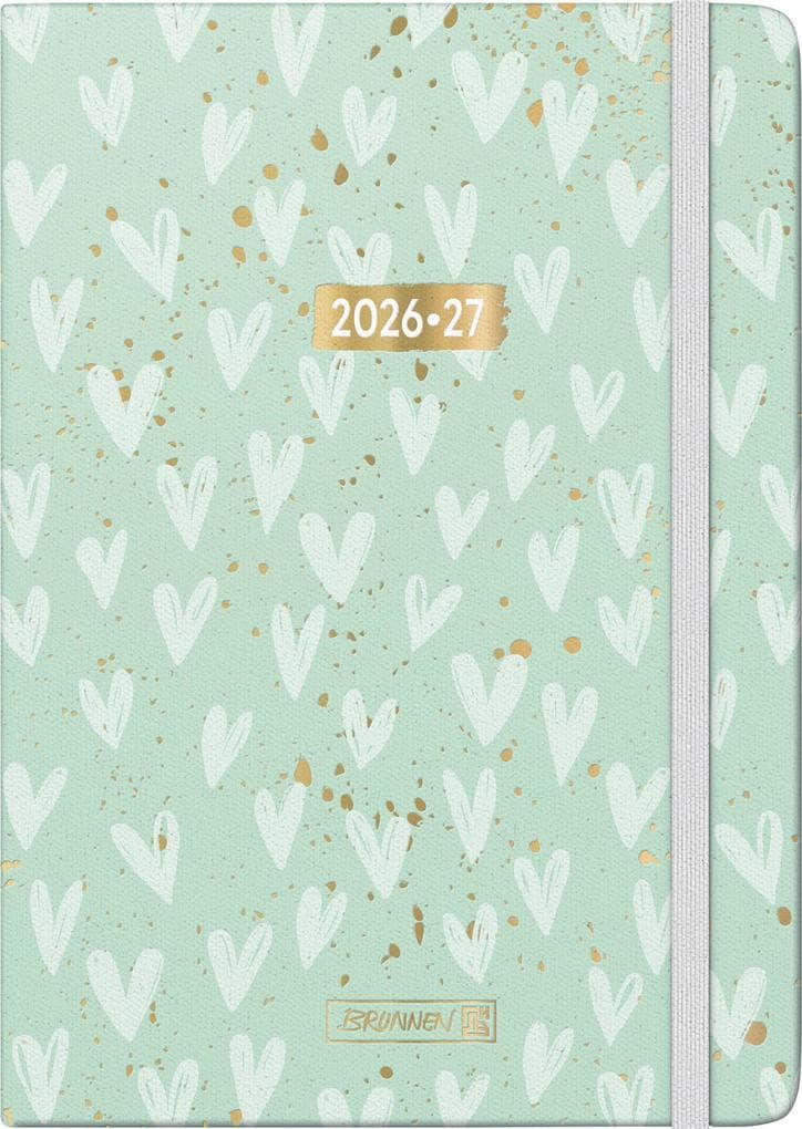 Schülerkalender 2026/2027 "Hearts" | A5, Textil