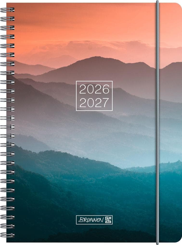 Schülerkalender 2026/2027 "Misty Sunset" | A5, Kunststoff