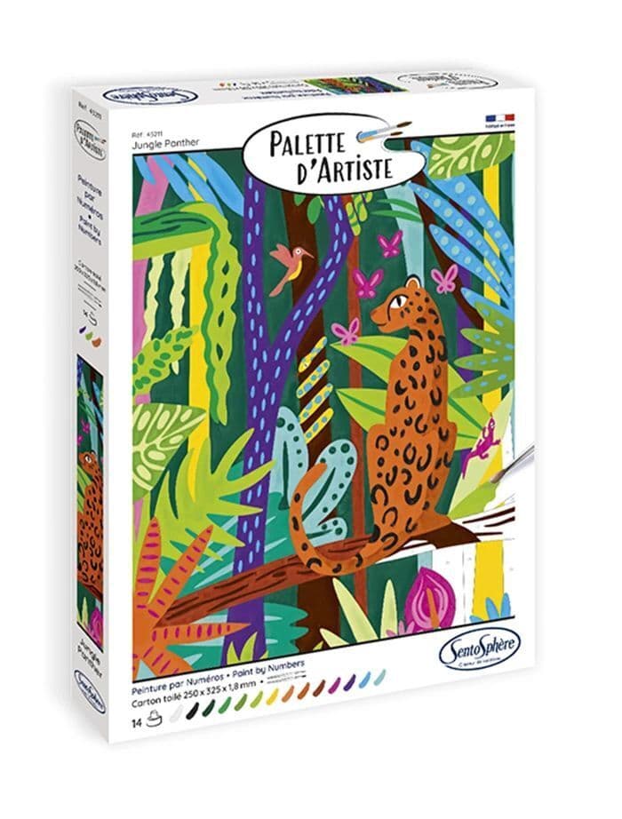 SENTOSPHÈRE - Malen nach Zahlen Panther im Dschungel