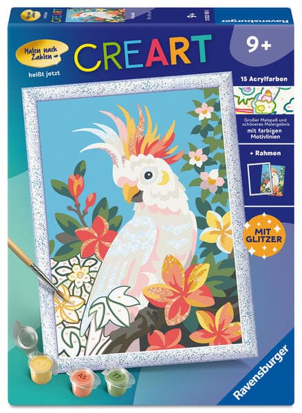 CreArt, Malen nach Zahlen Kinder - Kakadu