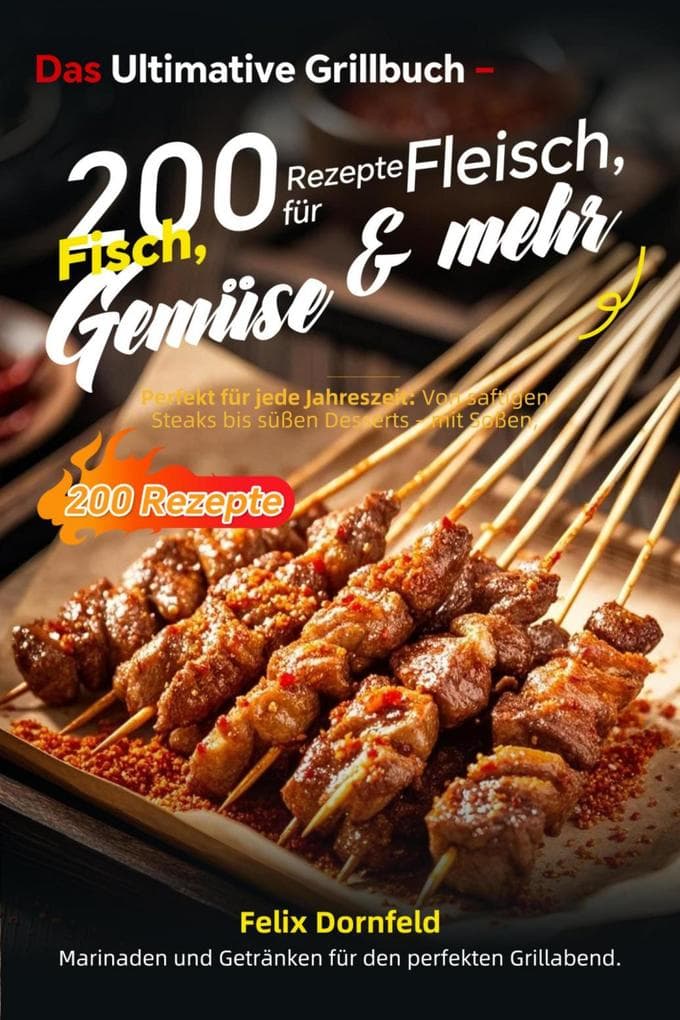 Das Ultimative Grillbuch - 200 Rezepte für Fleisch, Fisch, Gemüse & mehr