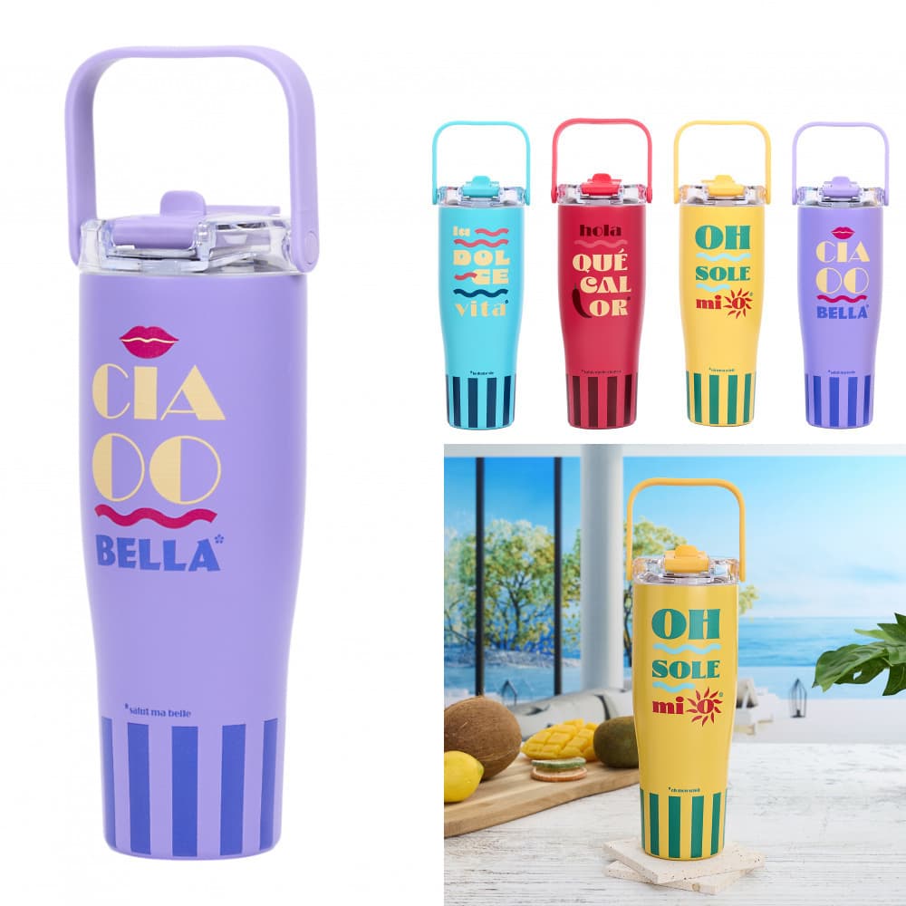 New York Dolce Vita 90cl Reisebecher, 4-mal