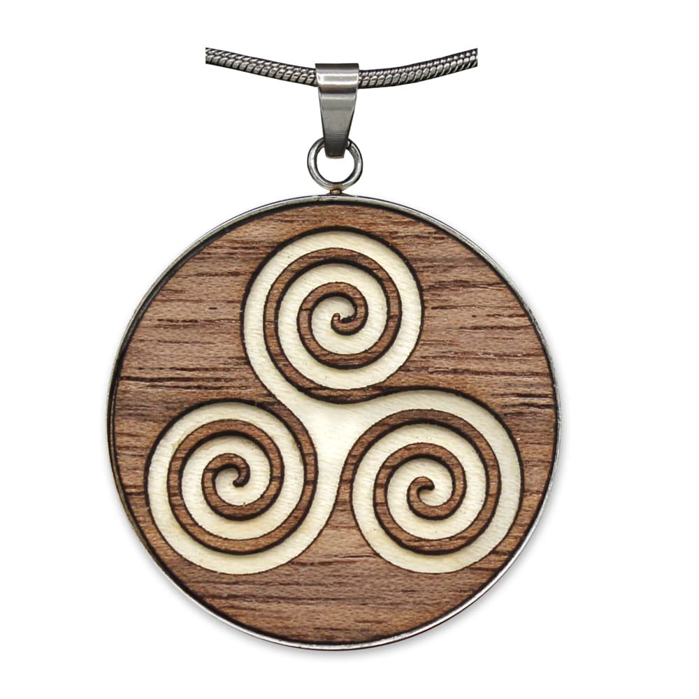 Holzschmuck "Waldzeichen" Triskel