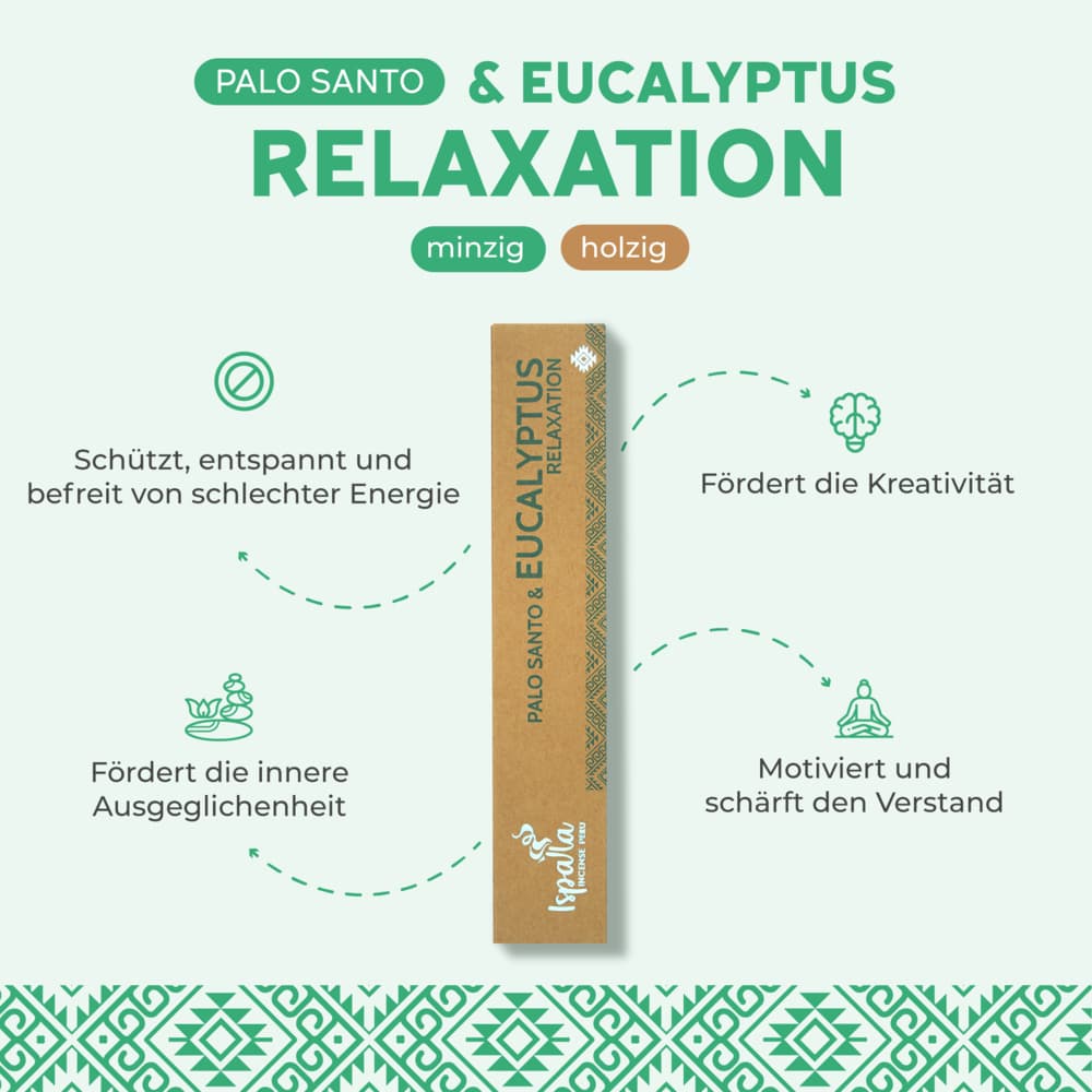 Palo Santo & Eucalyptus Räucherstäbchen