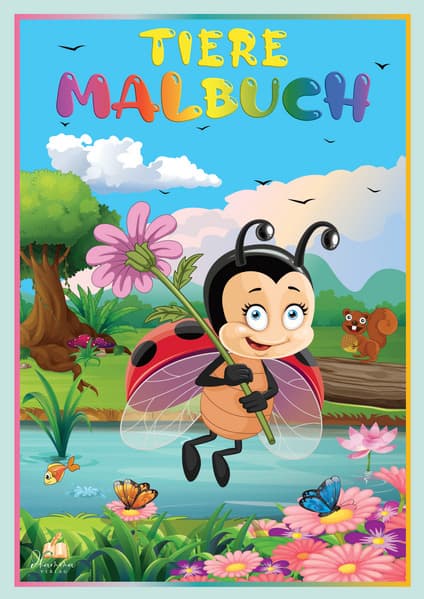 Tiere Malbuch für Kinder ab 2 Jahren mit 50 schönen Tiermotiven zum Ausmalen