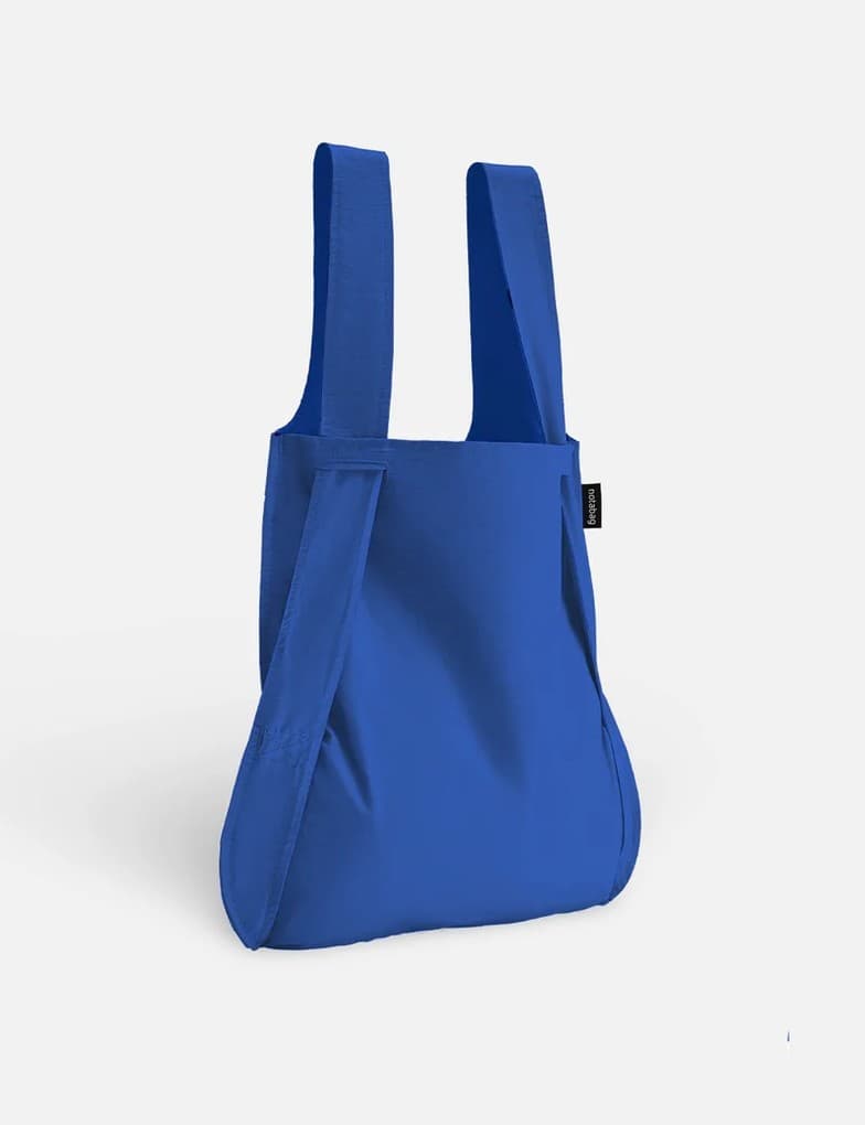 Notabag Original 2in1 Tasche & Rucksack - faltbare Einkaufstasche Backpack Bag - Royal Blue