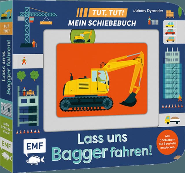 Tut, Tut! - Mein Schiebebuch: Lass uns Bagger fahren!