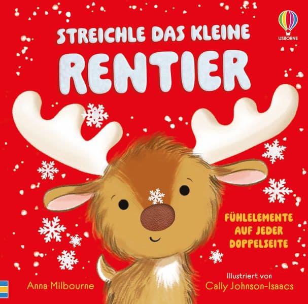 Streichle das kleine Rentier
