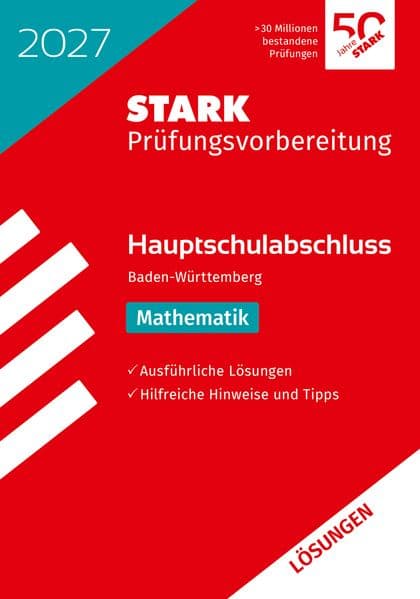 STARK Lösungen zu Mathematik - Hauptschulabschluss 2027 BW - Prüfungsvorbereitung