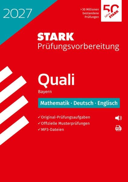 STARK Mathematik, Deutsch, Englisch 9. Klasse - Quali Mittelschule 2027 Bayern - Prüfungsvorbereitung