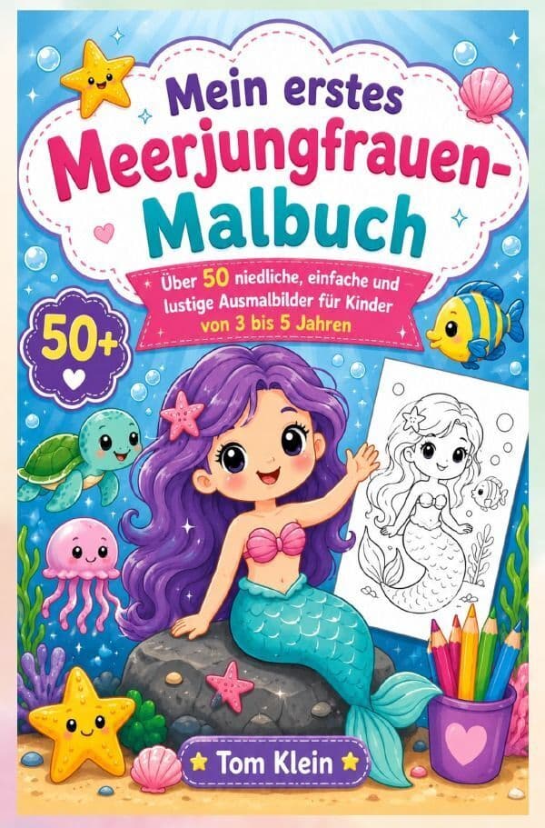 Mein erstes Meerjungfrauen-Malbuch