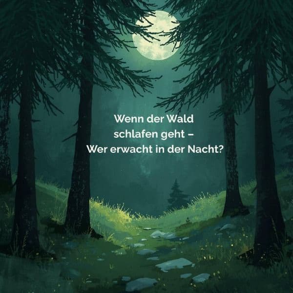 Wenn der Wald schlafen geht - Wer erwacht in der Nacht?