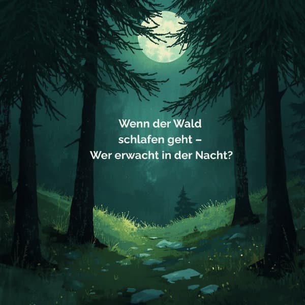 Wenn der Wald schlafen geht - Wer erwacht in der Nacht?