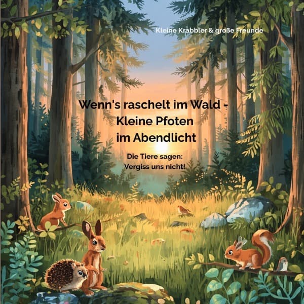 Wenn's raschelt im Wald - Kleine Pfoten im Abendlicht