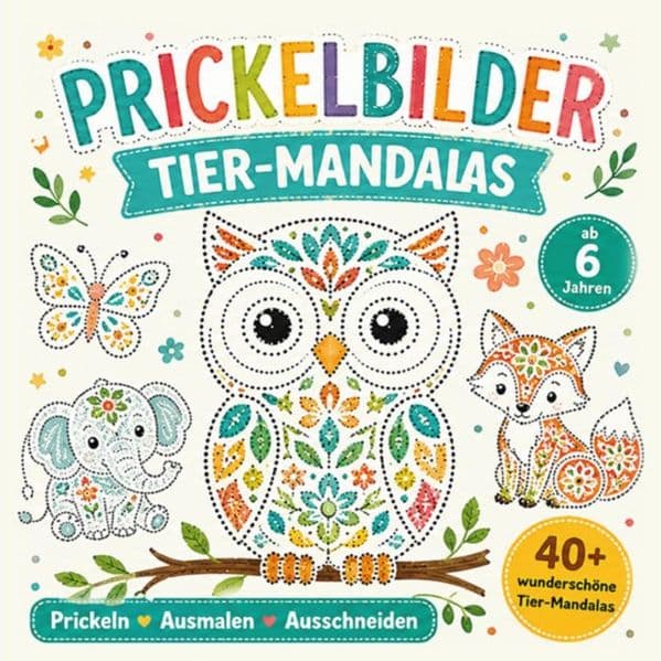 Prickelbilder Tier-Mandalas