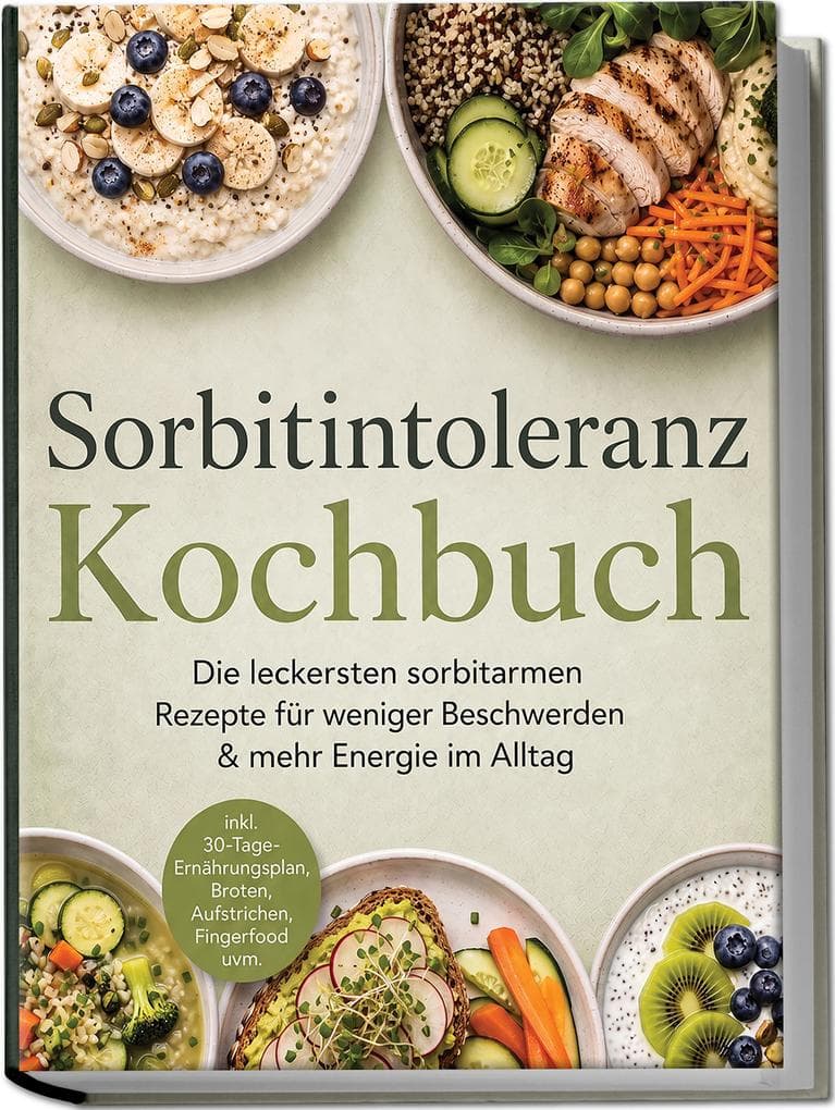 Sorbitintoleranz Kochbuch: Die leckersten sorbitarmen Rezepte für weniger Beschwerden & mehr Energie im Alltag - inkl. 30-Tage-Ernährungsplan, Broten, Aufstrichen, Fingerfood uvm.