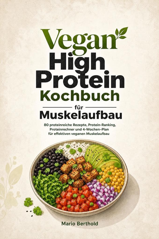 Vegan High Protein Kochbuch für Muskelaufbau