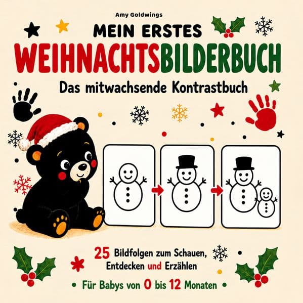 Mein erstes Weihnachtsbilderbuch - Das mitwachsende Kontrastbuch