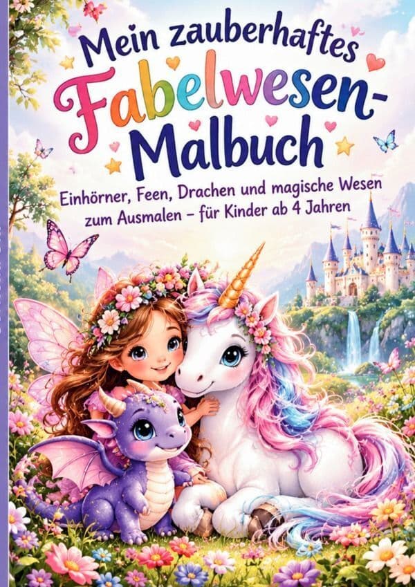 Mein zauberhaftes Fabelwesen-Malbuch