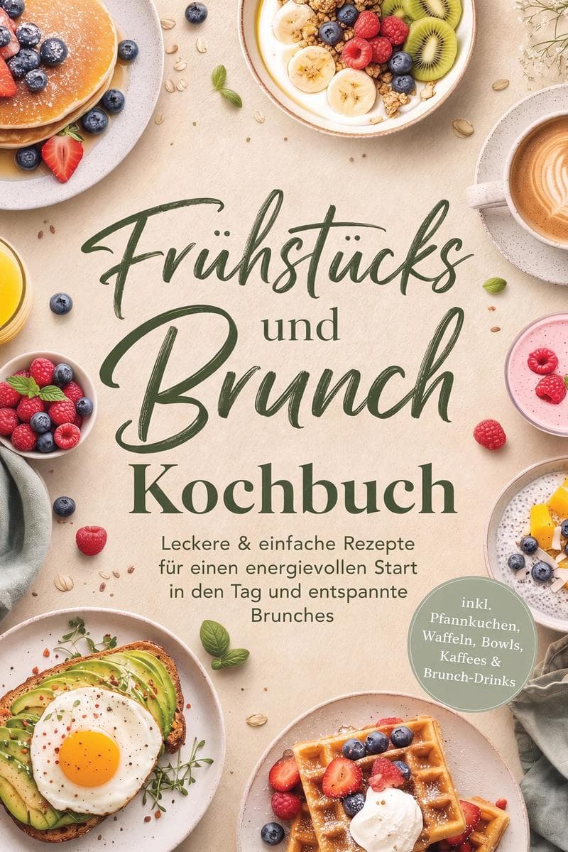 Frühstücks und Brunch Kochbuch: Leckere & einfache Rezepte für einen energievollen Start in den Tag und entspannte Brunches - inkl. Pfannkuchen, Waffeln, Bowls, Kaffees & Brunch-Drinks