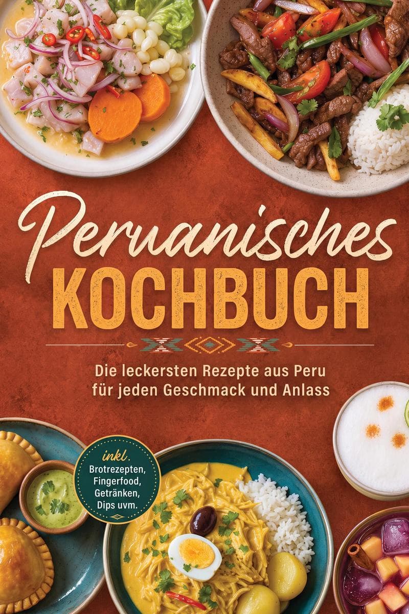Peruanisches Kochbuch: Die leckersten Rezepte aus Peru für jeden Geschmack und Anlass - inkl. Brotrezepten, Fingerfood, Getränken, Dips uvm.