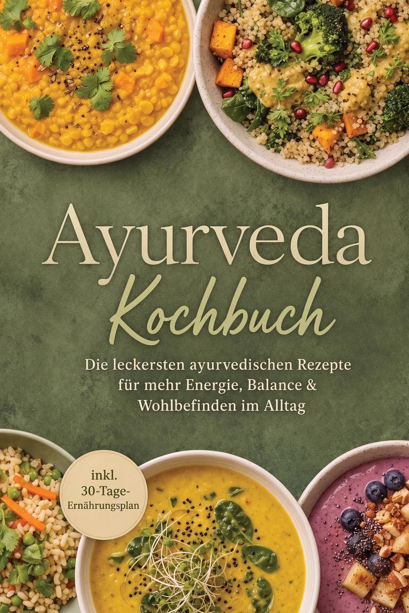 Ayurveda Kochbuch: Die leckersten ayurvedischen Rezepte für mehr Energie, Balance & Wohlbefinden im Alltag - inkl. 30-Tage-Ernährungsplan